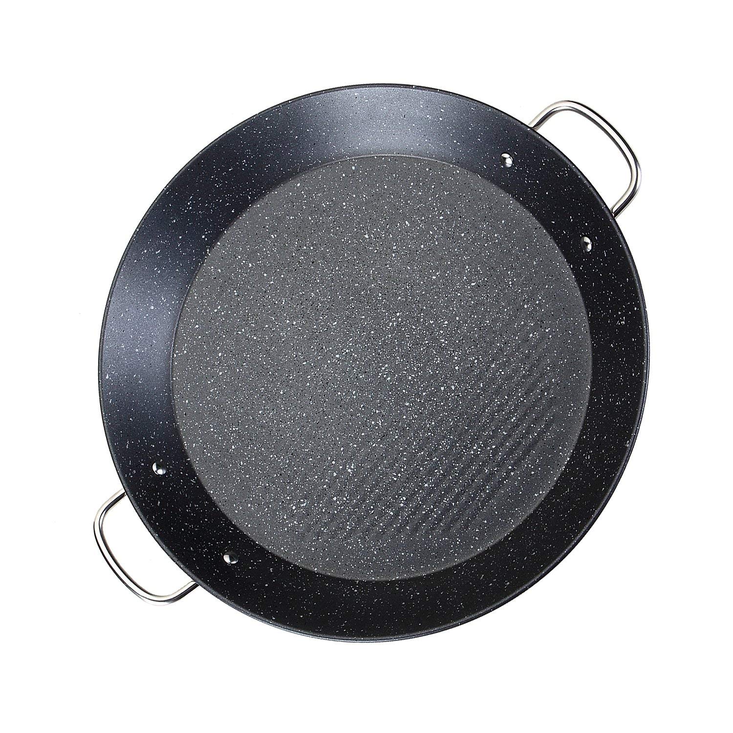 Poêle à Paëlla Induction 38 Cm Pour 5 Personnes - Revêtement Céramique Antiadhésif Sans PFAS - Aluminium Léger, Compatible Tous Feux
