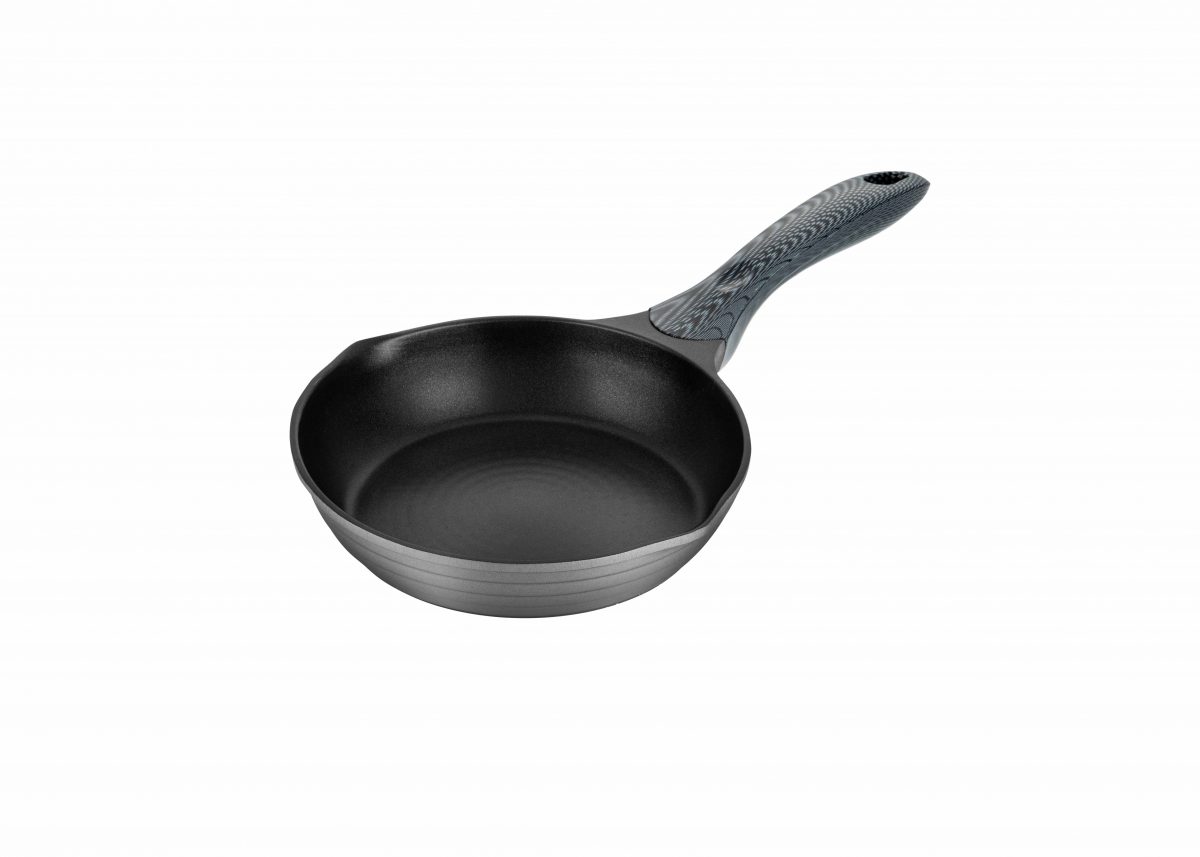 Poêle En Titane Pur Avec Couvercle - Naturellement Antiadhésive - Compatible Toutes Plaques (Gaz, Induction...) - Résiste à 548°C - 26 Cm