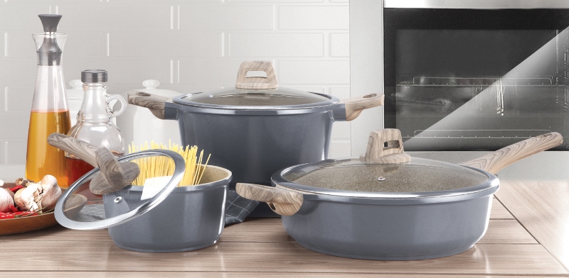R. Cook Faitout R COOK EVOLUTION coloris Steelwool de 28 cm - Rossetto ...