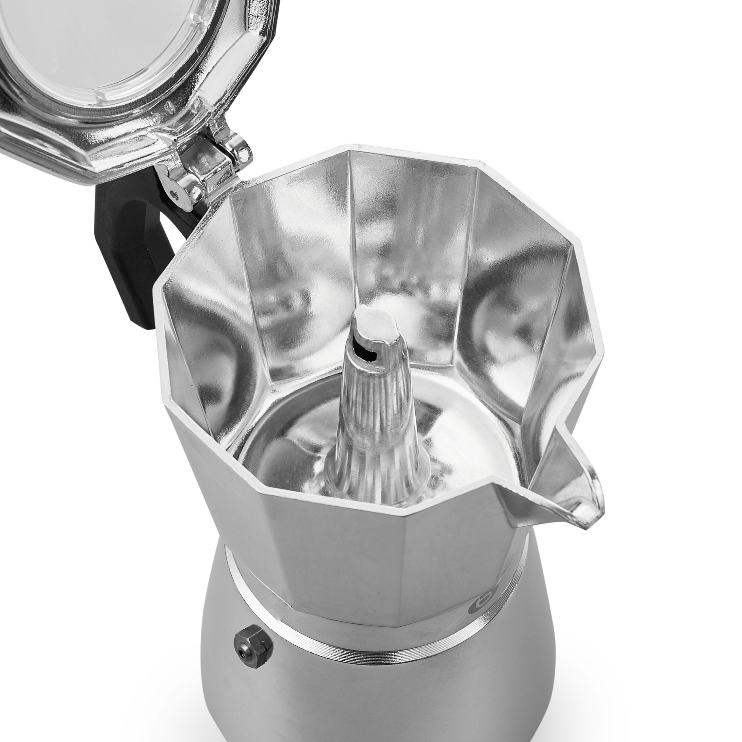 ACTIV CUISINE Cafetière Italienne Aluminium 14 Tasses - Moka Expresso 700ml Argent