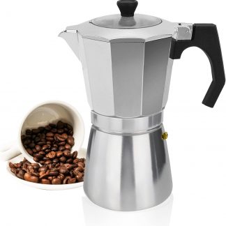 Cafetière Italienne ALUMINIUM 14 tasses + 2 joints et 1 filtre offerts