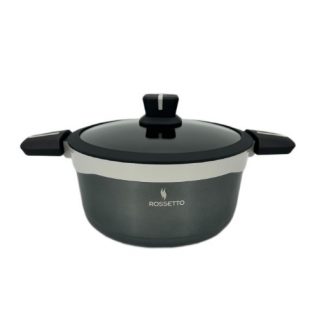 Faitout Induction BI COLOR coloris Gris/Blanc de 28 cm