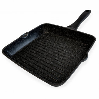 Grill Induction BO STONE WAVE coloris Noir de 28 cm