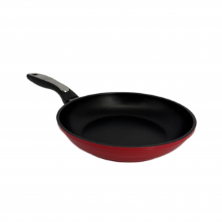 Poêle Induction R COOK coloris Rouge de 24 cm