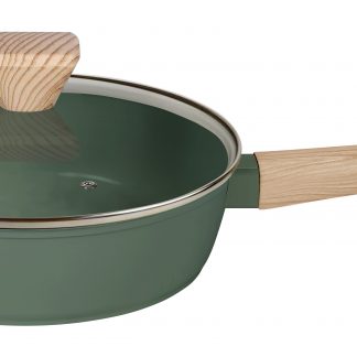 Sauteuse Induction SO GREEN coloris Vert Sauge de 26 cm